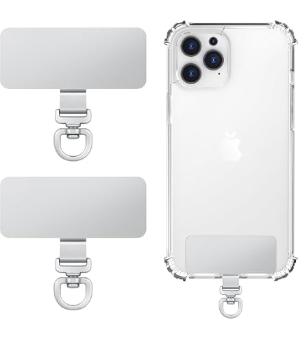 KNOK Catena per cellulare compatibile con Apple iPhone 11 – Custodia in silicone con cinturino – Custodia trasparente con cordino – Custodia con cordoncino in verde mimetico
