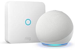 Ring Intercom + Echo Dot (Última generación), Blanco, abre el portal con la voz a través de Echo Dot , con Acceso Anticipado a Alexa+