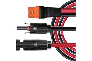 ZkeeShop Solar auf XT60i 3M Kabel 10AWG XT60I-F Solarkabel 6mm2 Verlängerungskabel Kompatibel für Tragbare Powerstation (3M)