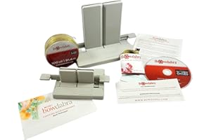 Bowdabra Bow Maker Kit, Bundle with Large Bowdabra, Mini Bowdabra, 100yd Gold Bow Wire for Ribbon Gift Bows, Swags, Decorations, Hair Bows, Party Favors, Corsages, Wreath Bows, Christmas Decor