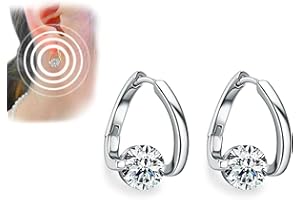 HOLIBAO Boucles d’oreilles Flysmus Halolux pour femmes en germanium pour la magnétothérapie et l’acupuncture, favorisent le drainage lymphatique