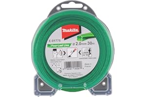 Makita Fil nylon Trèfle torsadé MAKITA 2 mm x 30 m - E-01775