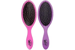 Wet Brush Original Detangler Hair Brush - Pink And Purple - Exclusive Ultra-soft IntelliFlex Bristles - Glide Through Tangles With Ease For All Hair Types - For Women, Men, Wet And Dry Hair