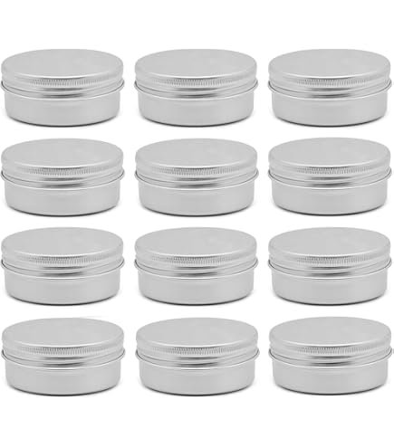 24 Stück Leere Aluminiumdosen 10 Ml – Mit Deckel, Für Creme, Lippenbalsam & Basteln