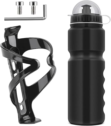 ROCKBROS Porta Borraccia in PC 1 Pezzo o 2 Pezzi, Portaborraccia per MTB Bicicletta E-bike