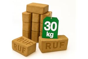 JAWOLL Holzbriketts aus Nadelholz 30 kg – Umweltfreundliche Wärmequelle für Kamine und Öfen, CO2-neutral und nachhaltig, Langanhaltende Brenndauer, Keine Zusatzstoffe