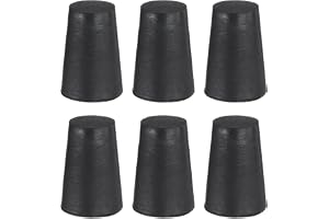 QUARKZMAN 6 st Coniska Gummiproppar av Silikon, 13mm till 18mm Silikonpropp för Hög Temperatur, Conisk Gummipropp av Silikon