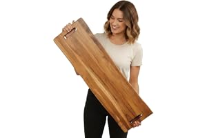 Serveringsbräda XXL 91,5 cm Akaciaträ – Ostbricka & Charkbricka