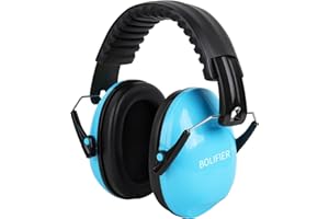 BOLIFIER Kids Ear Defenders,Safety Earmuffs Ear Protectors Noise Reduction Headphone Ear Protection Earmuffs for Boys, Girls, Toddlers & Children Age 3-16 Year Old - 26dB SNR