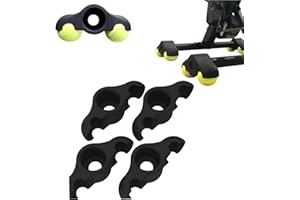 KKwercv 4 Pack Indoor Cycling Snap Feet Adapters with 8 Pack Tennis Stability Accessories, for Bike Resistance Trainer Home Indoor Exercise Kickr Core Workout Equipment