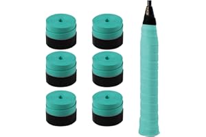 MEGAVOW 6 Piezas Cinta de Agarre para Raqueta de Tenis, Grip Tenis Antideslizante Overgrip Tenis, Cinta Mango Raqueta Badminton Cinta Raqueta Tenis para Tenis Bádminton Squash