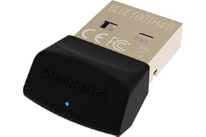 SABRENT Adapter USB Bluetooth 4.0 Dongle do komputera stacjonarnego komputera stacjonarnego myszy klawiatura kontroler słuchawek, obsługa Windows, Mac, Plug and Play (BT-UB40)