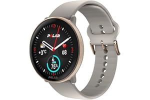 Polar Fitnesswatch with GPS, Bluetooth, Greige Sand, S-L