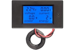 Hailege Digital Multimeter AC 80-260V 100A PZEM-061 LCD Display Digital Current Voltage Power Energy Multimeter Ammeter Voltmeter with Current Transformer CT