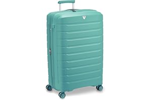 RONCATO B-FLYING Valigia Trolley Grande Espandibile 4 Ruote 78x50x30/35 cm Rigida con Chiusura TSA - SALVIA