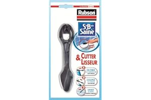 Ouvre Cartouche & Lisseur Rubson – Outil 2 en 1 pour rénovation de joint – Cutter pour ouvrir toutes cartouches – Lisse le joint pour une finition parfaite