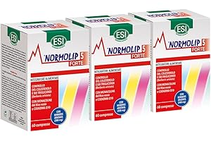 GENERICO Normolip 5 Forte - 60 Compresse, Senza Glutine - Integratore Alimentare, A Base Di Riso Rosso Fermentato Con Coenzima Q10, Per Il Controllo Del Metabolismo Del Colesterolo (3 Confezioni)