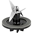 Kuntorie Blender Cutting Assembly, Blender Blade Replacement Parts with 1 Pieces Blender Gaskets, Compatible for Cuisinart Blenders CBT-500, SB5600, CB600,BFP-10CH