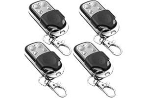 AEUZWR 4 Piezas Mando a Distancia Universales, Mando a Distancia Clonador, Control Remoto Inalámbrico, Mando Garaje Universal para Puerta de Garaje, 433MHz