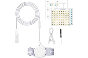 FENCY Bettnässer Alarm für Kinder, Geräusche und Vibration, Töpfchentrainingsalarm, Urinieralarm für Jungen und Mädchen, Bettnässensensor für Kinder