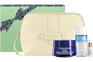Collistar Cofanetto Regalo Donna Futura con Crema Rivitalizzante Illuminante 50ml + Struccante Bifasico Occhi-Labbra 35ml + Gocce Magiche Protettive SPF50 5ml + Pochette The Bridge