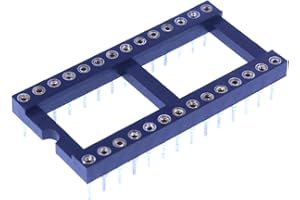 HUABAN 5 pièce DIP-28 DIP28 Type de soudure d'adaptateur de prise d'essai d'IC de largeur 18mm de lancement de broche ronde 2.54mm