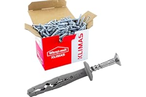 MARK Schlagdübel SMK 6 x 60 Nageldübel Dübel - 200 St. Nageldübel mit Kragen Zylinderkopf