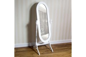 Vida Designs Nishano Standspiegel Weiß, Schwenkbar