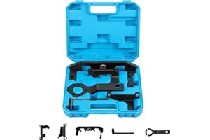 YEZMEK Motor Steuerzeiten Werkzeug Satz kompatibel mit Citroën, Peugeot, Vauxhall 1.2 VTi/PureTech – Arretierwerkzeug für Nockenwelle, Kurbelwelle, Ausgleichswelle und Schwungrad