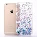 Produktbild Jinberry Liquid Case für iPhone 7, Einhorn Glitzer Hülle, Cool 3D Fließen Flüssig Schwimmend Treibsand Stern Bling Luxus Shiny Glanz Sparkle Kristall Crystal Bunte Herz Design Hard Haut zurück Tasche Schutzhülle für Apple iPhone 7 (4.7 Zoll) - Flüssigkeit Blau