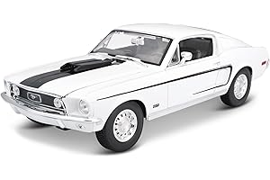 BAUER SPIELWAREN Maisto Scala 1:18 1968 Ford Mustang GT Cobra Jet Diecast Vehicle (Colors May Vary)
