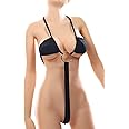 Black Trikini Microkini - Knots for Better Support - Size 6-12