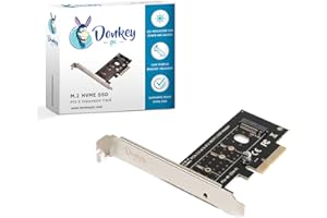 Donkey pc Scheda Expassion PCIe Adattatore NVME SSD a PCI-e 3.0 X4. Scheda convertitore da PCIe interna a unità disco ottico NVME. Adattatore M.2 PCIe da SSD a PCIe 3.0 x4.