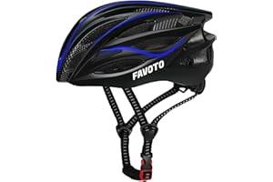Favoto Casco de Bicicleta Ajustable, Casco de Ciclismo con Forro para Hombre Mujer Adultos, Casco de MTB Carretera Montaña Certificado CE TUV