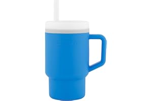 Infantino My 1st Tumbler - Mini tazza con cannuccia e manico per bambini piccoli, favorisce il bere, facile da pulire, oceano