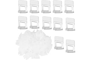 95STREET Sistema di livellamento piastrelle tiranti 400 pezzi 1mm sistema di posa a fuga ausilio per la posa ausilio per la posa di piastrelle