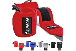 EVERFLY Muñequeras Crossfit Gym Ajustables 1 Par - Deportivas Musculación Gimnasio Calistenia - Hombres y Mujeres - Halterofilia Flexiones Fitness - Levantamiento Pesas - Tendinitis Padel Tenis