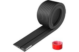 LIEKUMM 2 cm Rise Threshold Ramp, 800 kg Load Capacity PVC Portable Ramps for Wheelchairs, Indoor & Outdoor Curb Ramp, Ramps for Mobility Scooter, Electric Wheelchair, Garage, Step, Motorbike, Black