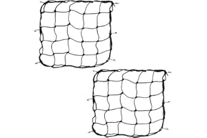 KIOINER 2 Stücke Fahrrad Netz Gepäcknetz Motorrad, Bungee Gepäck Cargo Net Helmnetz Auto mit 6 Haken für Befestigung Helm Gepäcktasche, 40 * 40cm