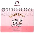 AMOCHY Sanrio Hello Kitty PP Cover Weekly Scheduler/Memo Pad/Planner 1pc (4 Designs) (Pink) - 2021 - 6.75" x 4.5" x 0.5" - PLANNER