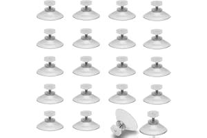 FOGAWA 20 Stück Saugnapf Ø 40mm Saugnäpfe mit Rändelmutter M5 Gewinde Saugnapfhalter Saughalter Saugnäpfe für Fenster Bad Auto Zahnbürstenhalter Duschregal Seifenhalter