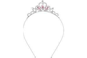 WLLHYF Princess Crown Crystal Sash Tiara Rhinestone Headband Hair Accessories for Women Girls Birthday Christmas Decoration Bride Wedding Headbands
