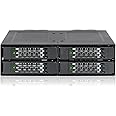 ICY DOCK ToughArmor MB699VP-B V3 4 x U.2 / U.3 NVMe PCIe 4.0 SSD to 4 x SlimSAS (SFF-8654) Mobile Rack Compatible with Tri-Mode Cards - Full Metal