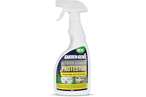 Garden Genie - Protection de coussin d'extérieur – Spray imperméable, résistant aux UV et aux taches | Protège les meubles de jardin de la pluie, du soleil et des déversements | Tissu de protection