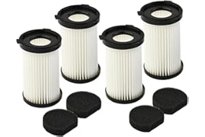 Puupaa 4 HEPA filtros Kit de filtro de vacío para Cecotec para Conga Thunderbrush 520 550 560 E para Handyforce 2761 2759 aspiradora para Handy Force RBT escoba eléctrica