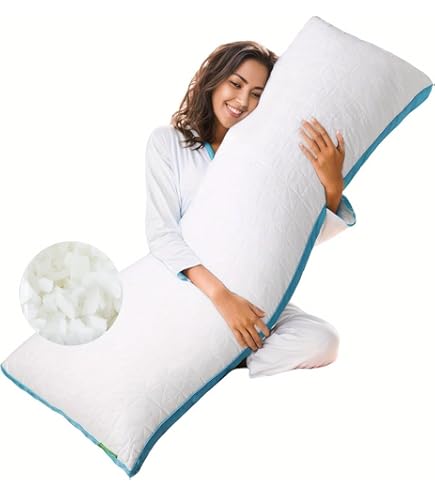 Centa-star zijslaapkussen textielvezel wit grootte ca. 130 cm
