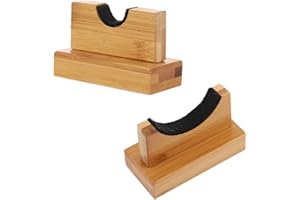 VORCOOL Wood Baseball Bat Stand Baseball Bat Display Holder Horizontal Rack Bracket for Home