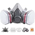 Masque De Protection Réutilisable Avec Filtres - Anti-poussière, Vapeurs, Produits Chimiques - Pour Peinture, Ponçage, Bricolage