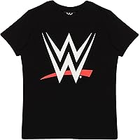 WWE Logo Children's T Shirt 104-182 Black Official Merchandise, black