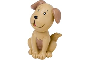 Mopec Figura Pastel de Novios con Mascota Perro, Poliresina, Marrón, 4x4x7 cm, 1 Unidad